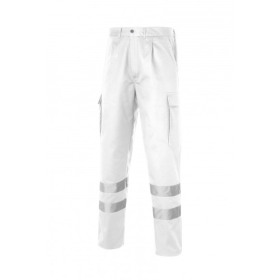 Multi 2b Pantalon Bandas Reflectantes Blanco