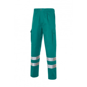 Multi 2b Pantalon Bandas Reflectantes Verde Hoja