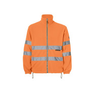 Chaqueta Polar Monocolor Naranja Fluor