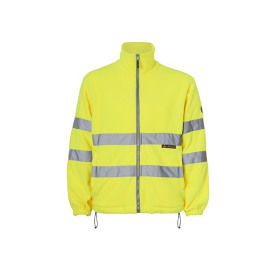 Chaqueta Polar Monocolor Amarillo Fluor